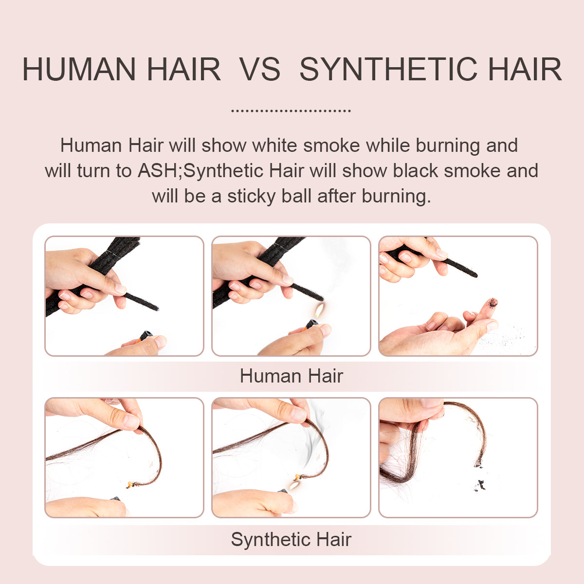 Interlocking Locs 100% Real Human Hair Loc Extensions, Whole long hair, Full Handmade natural black