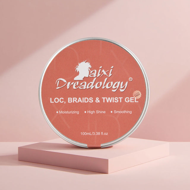 Daixidreadology LOC, Braids & Twist Gel tin: High shine, moisturizing braiding gel for locks.