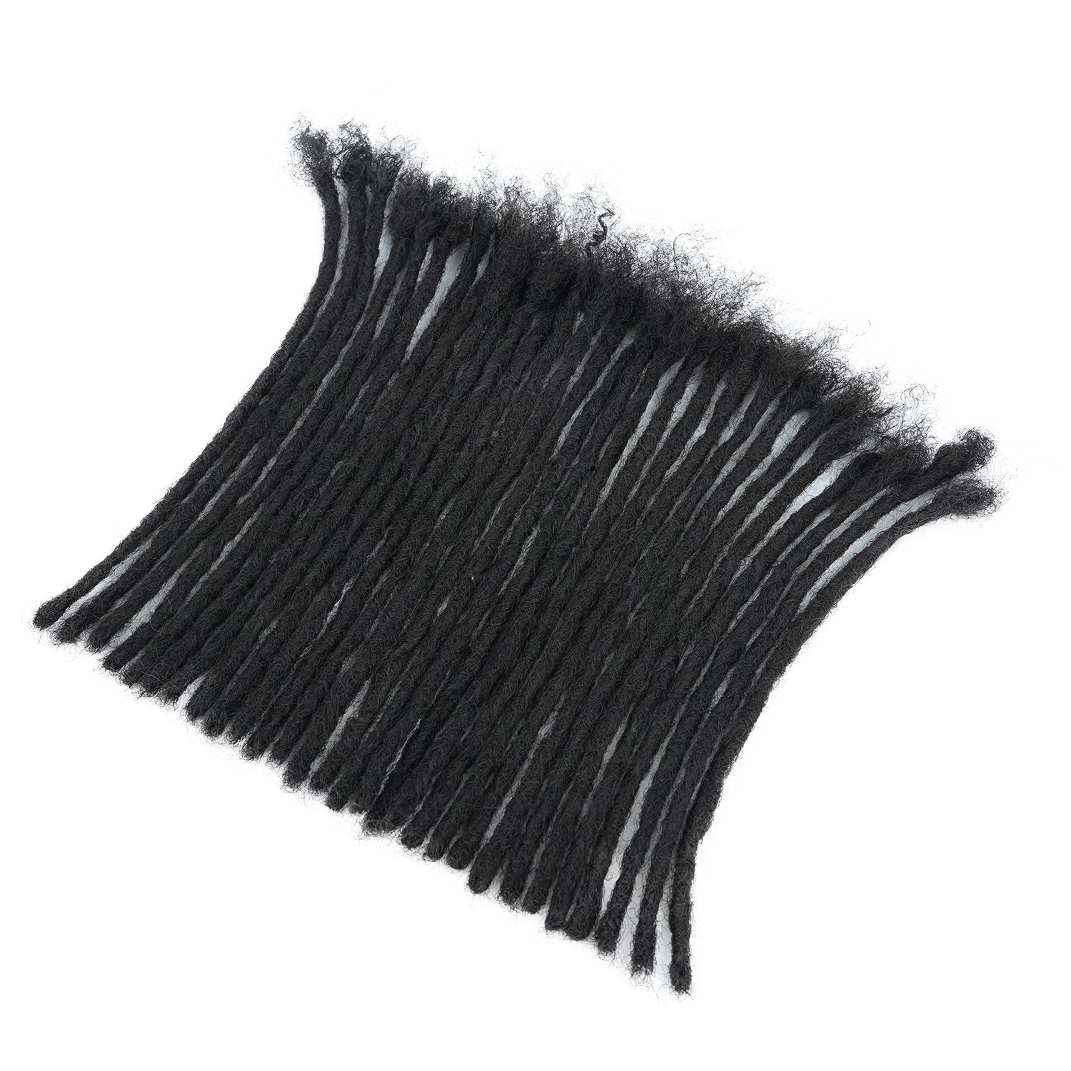 0.6cm Soft Locs 100% Human Hair Loc Extensions for Black Men and Women, Lightweight, Natural Black