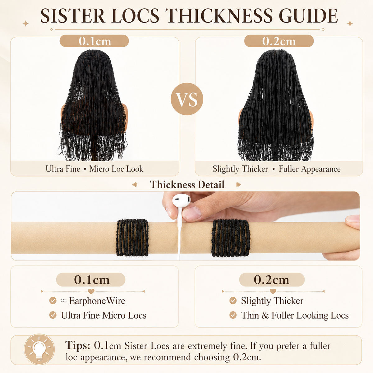 Interlocking Sisterlocks Feather Crochet Hair Extensions Curly Tips 100% Real Micro Loc Extensions Human Hair, Natural Black