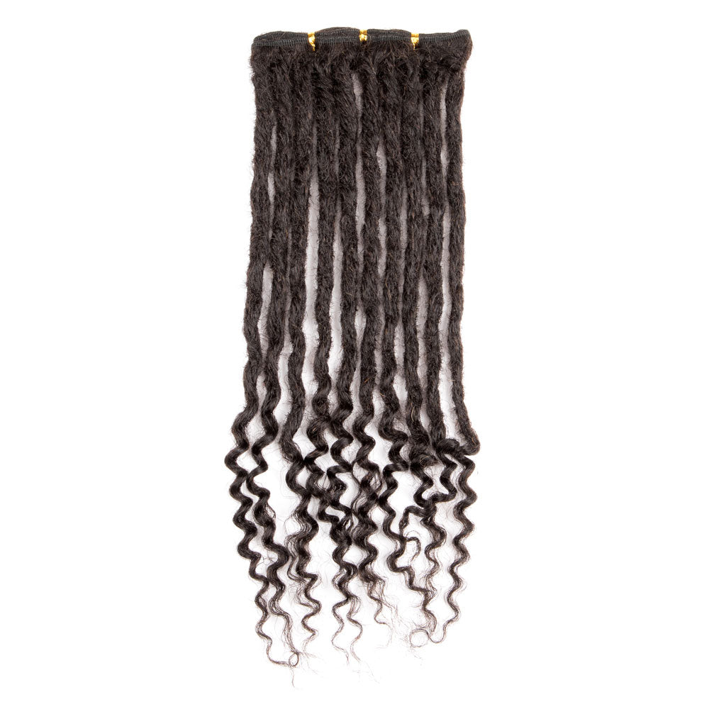 Freego Curly Ends Weft Human Hair Dreadlocks Extensions