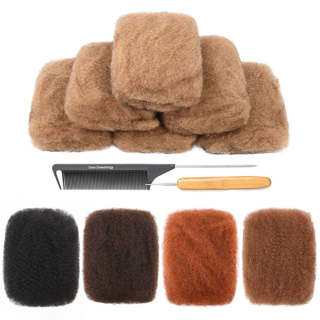 #27 New Afro Kinkys Bulk Human Hair for Dreadlocks/Braids/Twists/Repair Locs