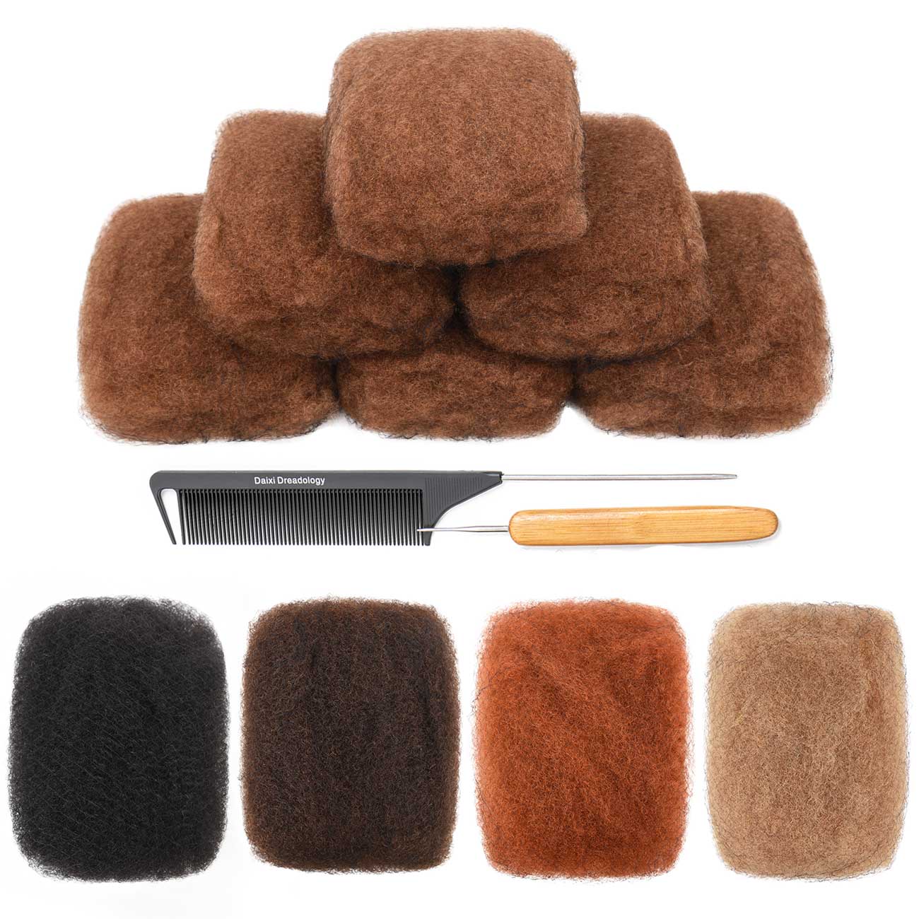 #30 New Afro Kinkys Bulk Human Hair for Dreadlocks/Braids/Twists/Repair Locs
