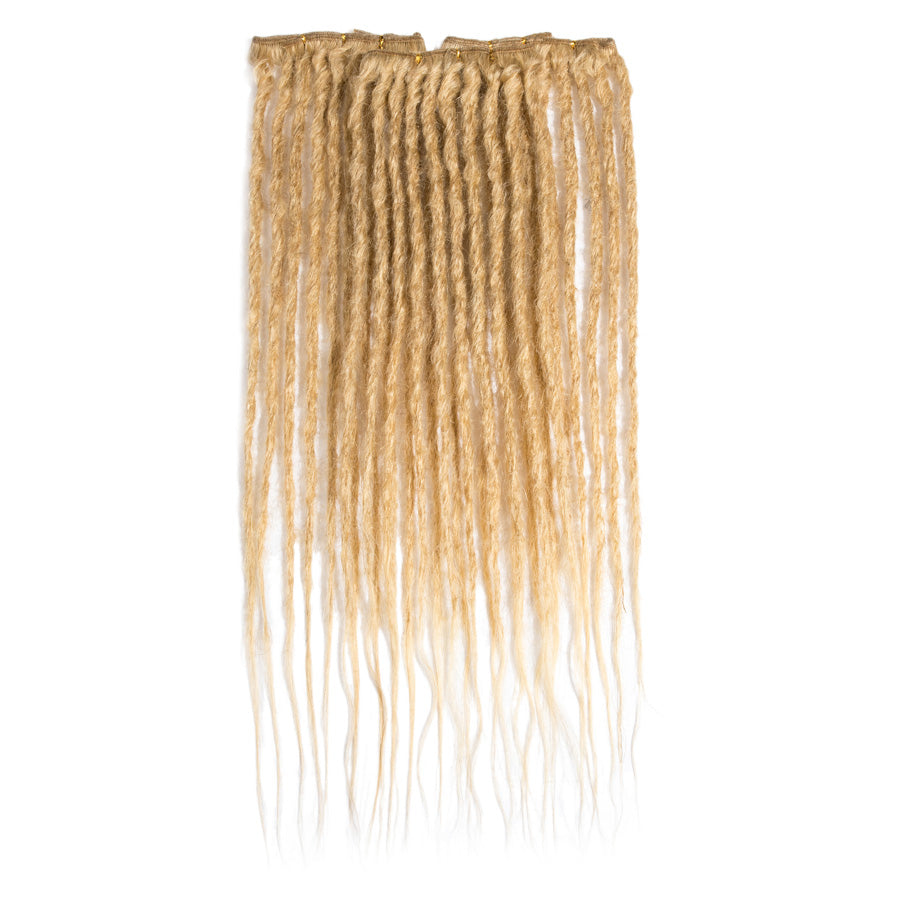 Straight Human Hair Dreadlocks Extensions Single Ended Handmade Locs For Men and Women 0.6cm Thickness