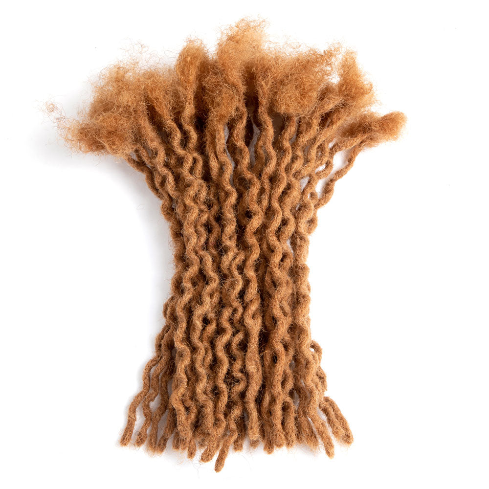 Dreadlocks Extensions Cheveux Humains Permanent Dreads Locs Extensions de Cheveux pour Retwist et Braid 0.4cm Thin (6-18 Inch)