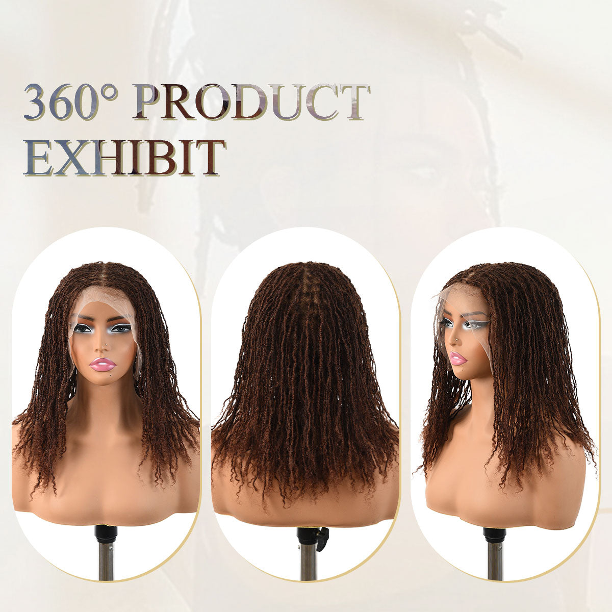 Sister Locs Human Hair Full Lace Wig