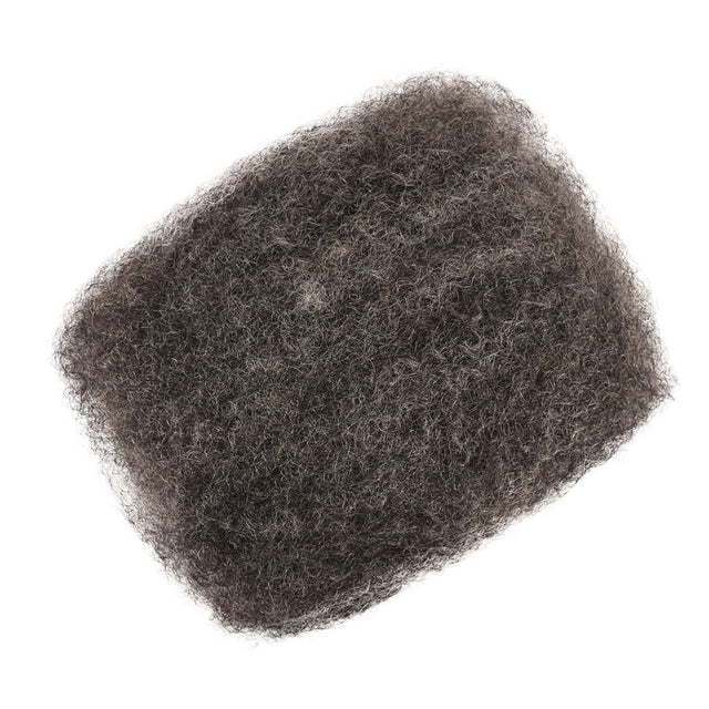 Salt and pepper afro kinky bulk human hair for braiding dreadlocks.