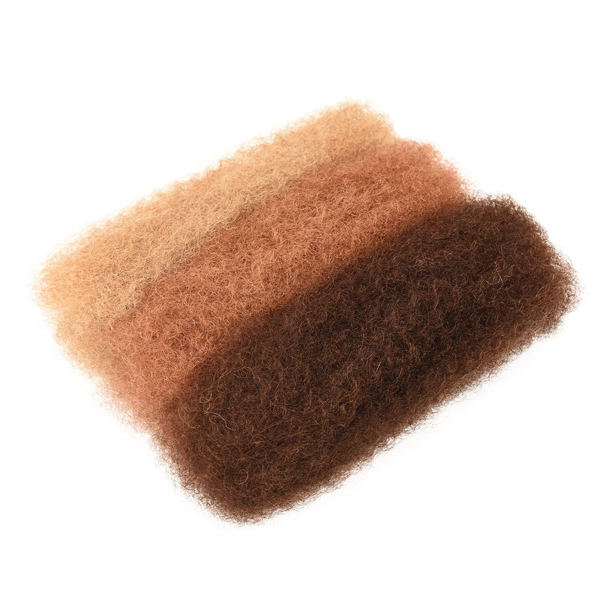 #4/30/27 Three Colors Afro Kinky Bulk Human Hair For Braiding Dreadlock Hair 4C 16 Inch