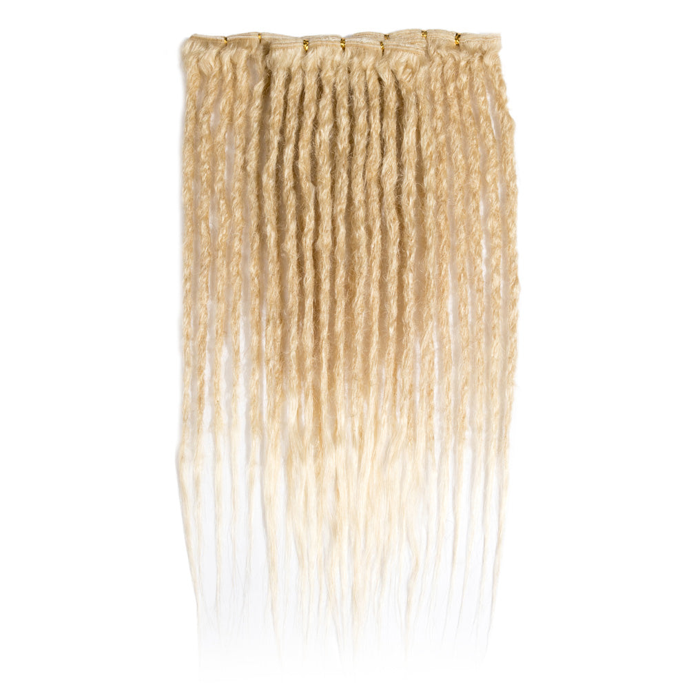 Straight Human Hair Dreadlocks Extensions Single Ended Handmade Locs For Men and Women 0.6cm Thickness