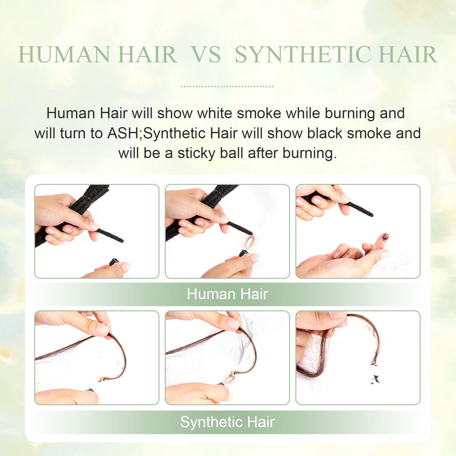 0.6cm Soft Locs 100% Human Hair Loc Extensions for Black Men and Women, Lightweight, Natural Black