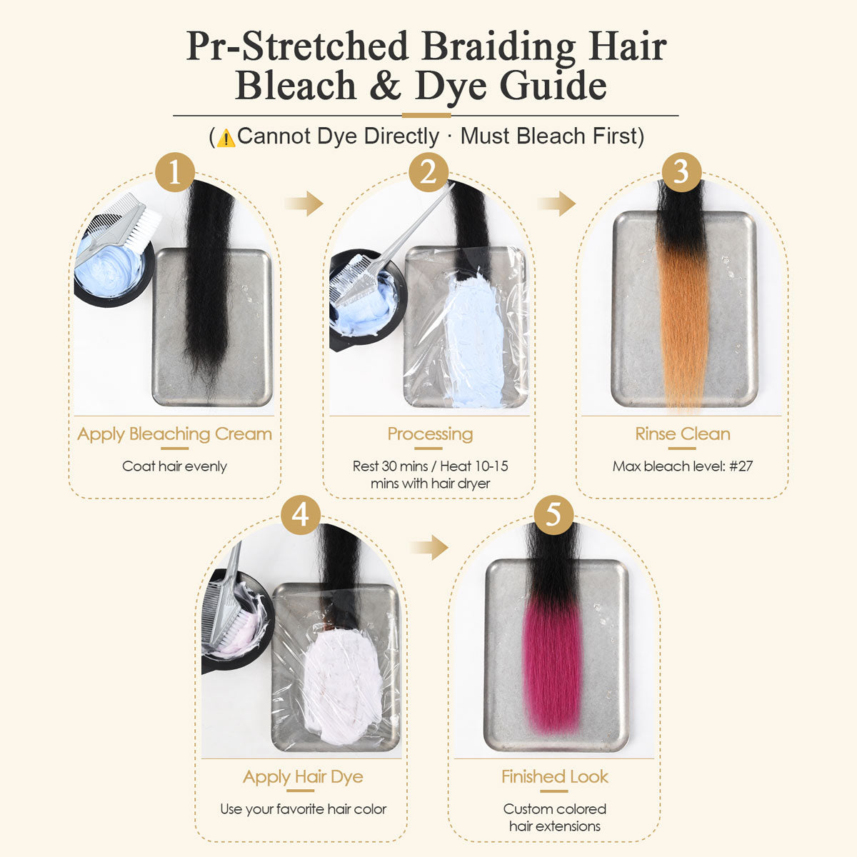 Pre Stretched Braiding Hair for Braids Twists Soft Human Hair Kinky Straight Texture 100% Virgin Hair Extensions