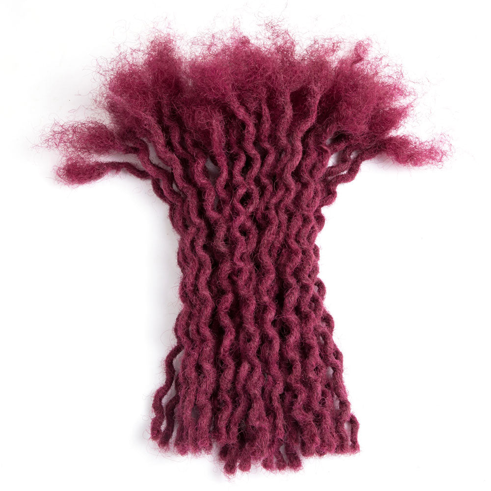 Dreadlocks Extensions Cheveux Humains Permanent Dreads Locs Extensions de Cheveux pour Retwist et Braid 0.4cm Thin (6-18 Inch)