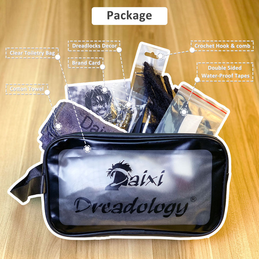 Curly Ends Dreadlocks Toupee 100% Human Hair Unit Lace Base 8x10inch