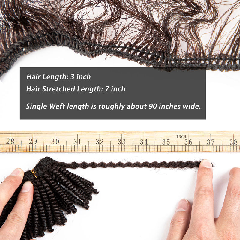 Afro Weft Human Hair for Dreadlock Extensions Create, Repair