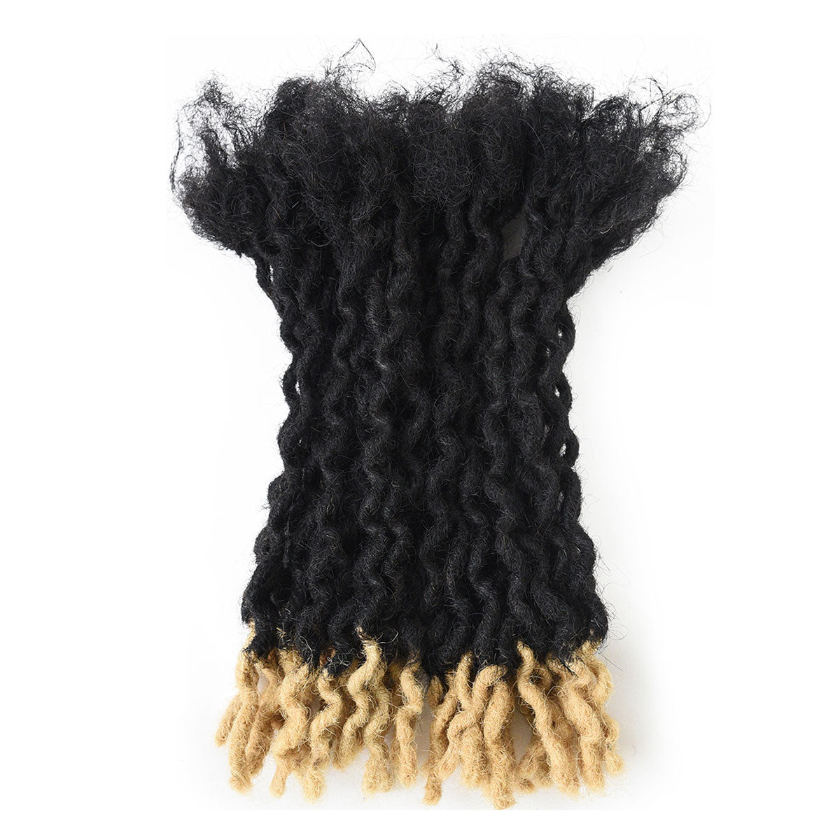 Dreadlocks Extensions Cheveux Humains Permanent Dreads Locs Extensions de Cheveux pour Retwist et Braid 0.4cm Thin (6-18 Inch)