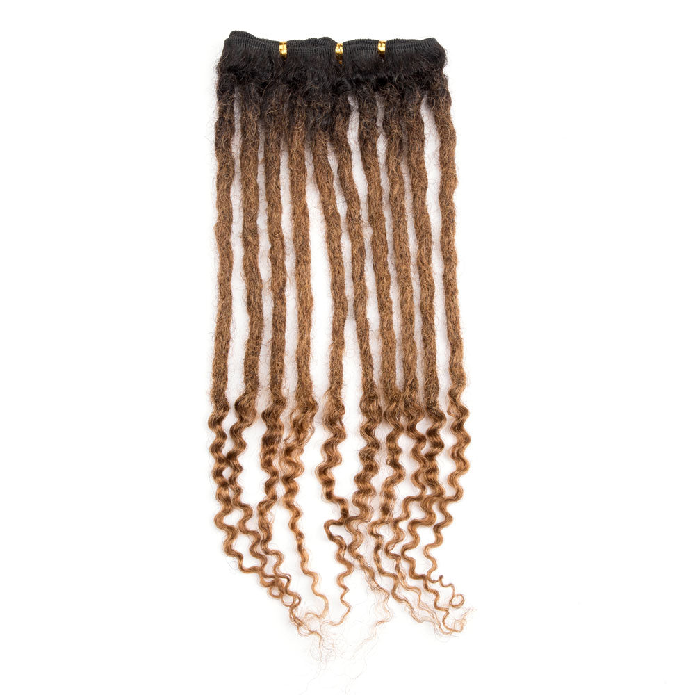 Freego Curly Ends Weft Human Hair Dreadlocks Extensions