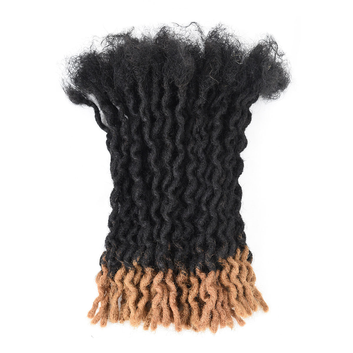 Dreadlocks Extensions Cheveux Humains Permanent Dreads Locs Extensions de Cheveux pour Retwist et Braid 0.4cm Thin (6-18 Inch)