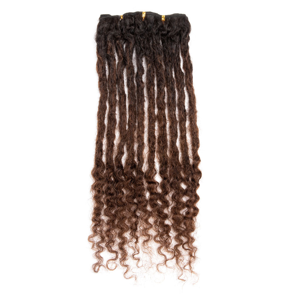Freego Curly Ends Weft Human Hair Dreadlocks Extensions