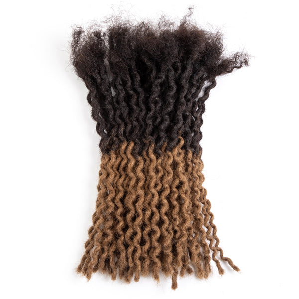 Curly Wave Dreadlocks Extensions Afro Human Hair Locs For Men and Women 0.4cm Thickness