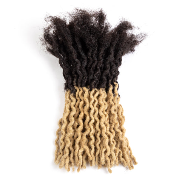 Curly Wave Dreadlocks Extensions Afro Human Hair Locs For Men and Women 0.4cm Thickness