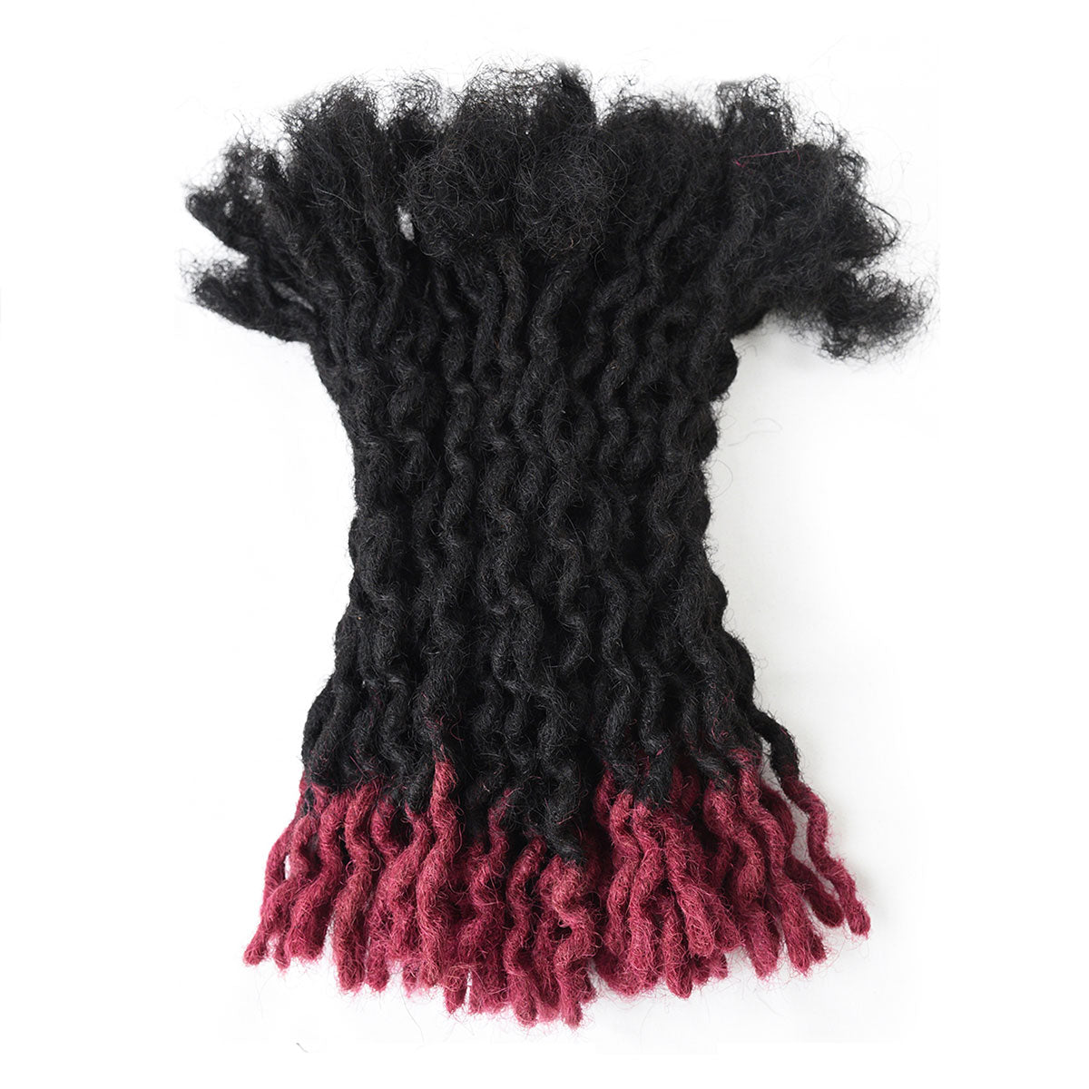 Curly Wave Dreadlocks Extensions Afro Human Hair Locs For Men and Women 0.4cm Thickness