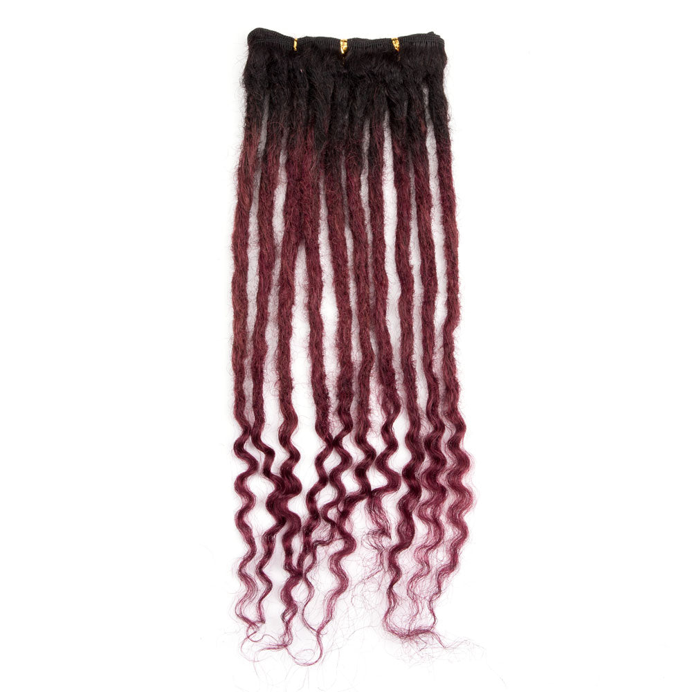 Freego Curly Ends Weft Human Hair Dreadlocks Extensions