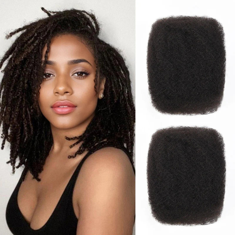Afro kinky Bulk Human Hair For Braiding Dreadlock Hair 4C 6-22 Inch