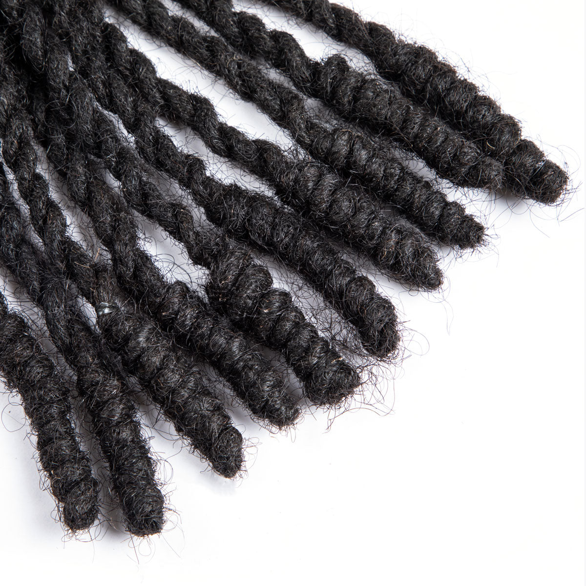 Loc Knot Bob Human Hair Dreadlocks Invisible LocsStyled Retwisting Dreads Locs Extensions For Men and Women