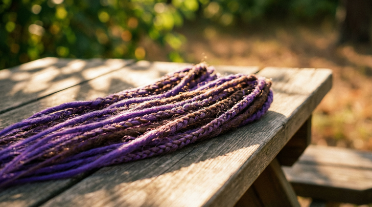 Why Purple and Blue Loc Extensions Usually Fade Faster Than Brown Tones