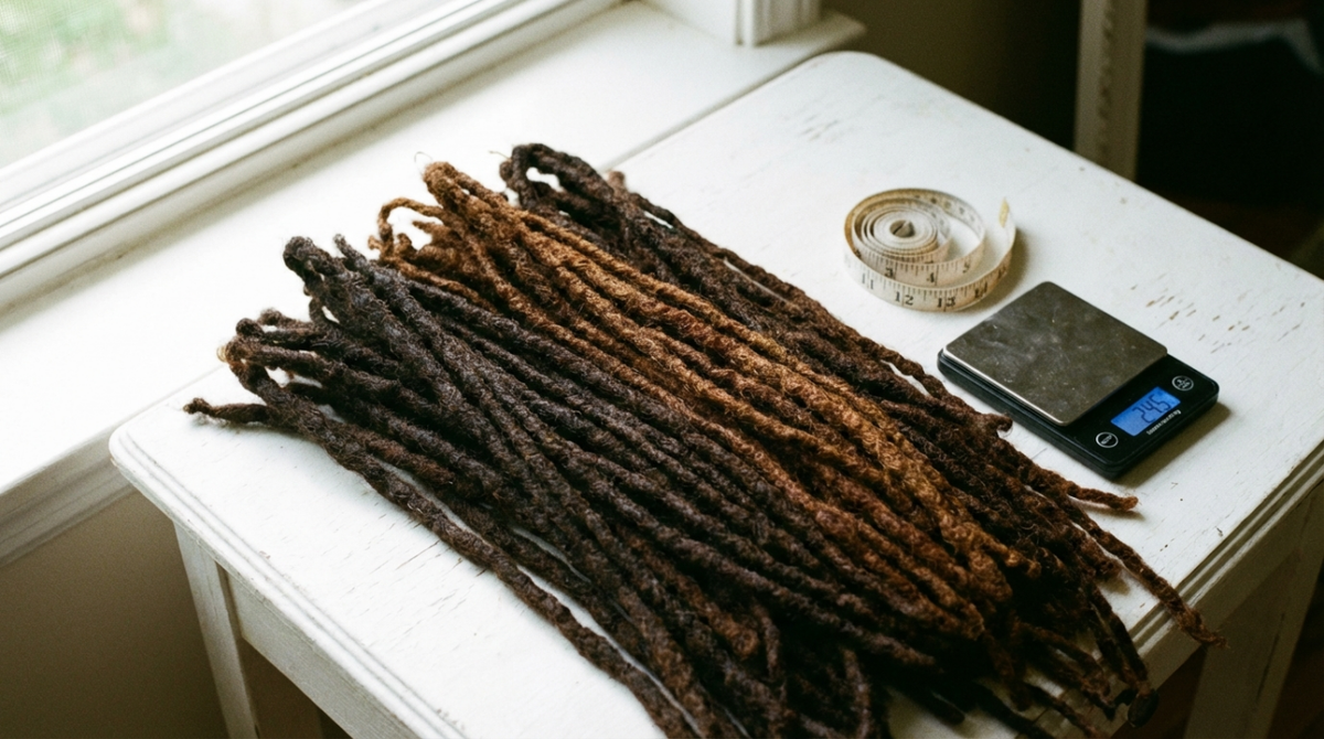 Converting Hair Bulk Ounces Into a Full-Head Loc Count