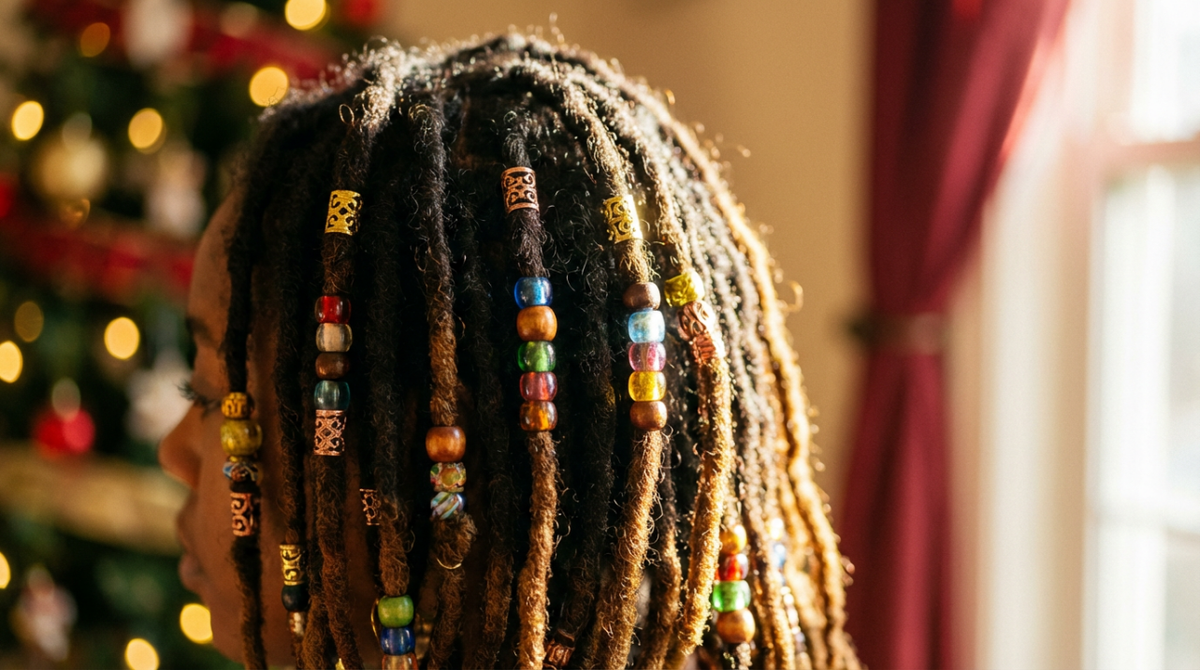 Festive Loc Styles: Decorating Your Locs With Strings and Beads