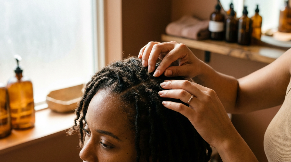 Reinforcing Thinning Loc Roots With Extra Afro Kinky Bulk