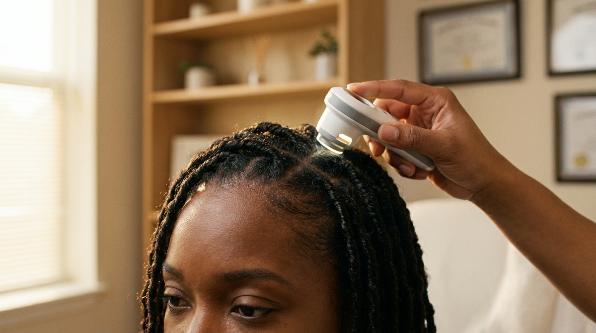Smart Scalp Scanning for Loc Hydration: A Practical System for Human Hair Loc Extensions