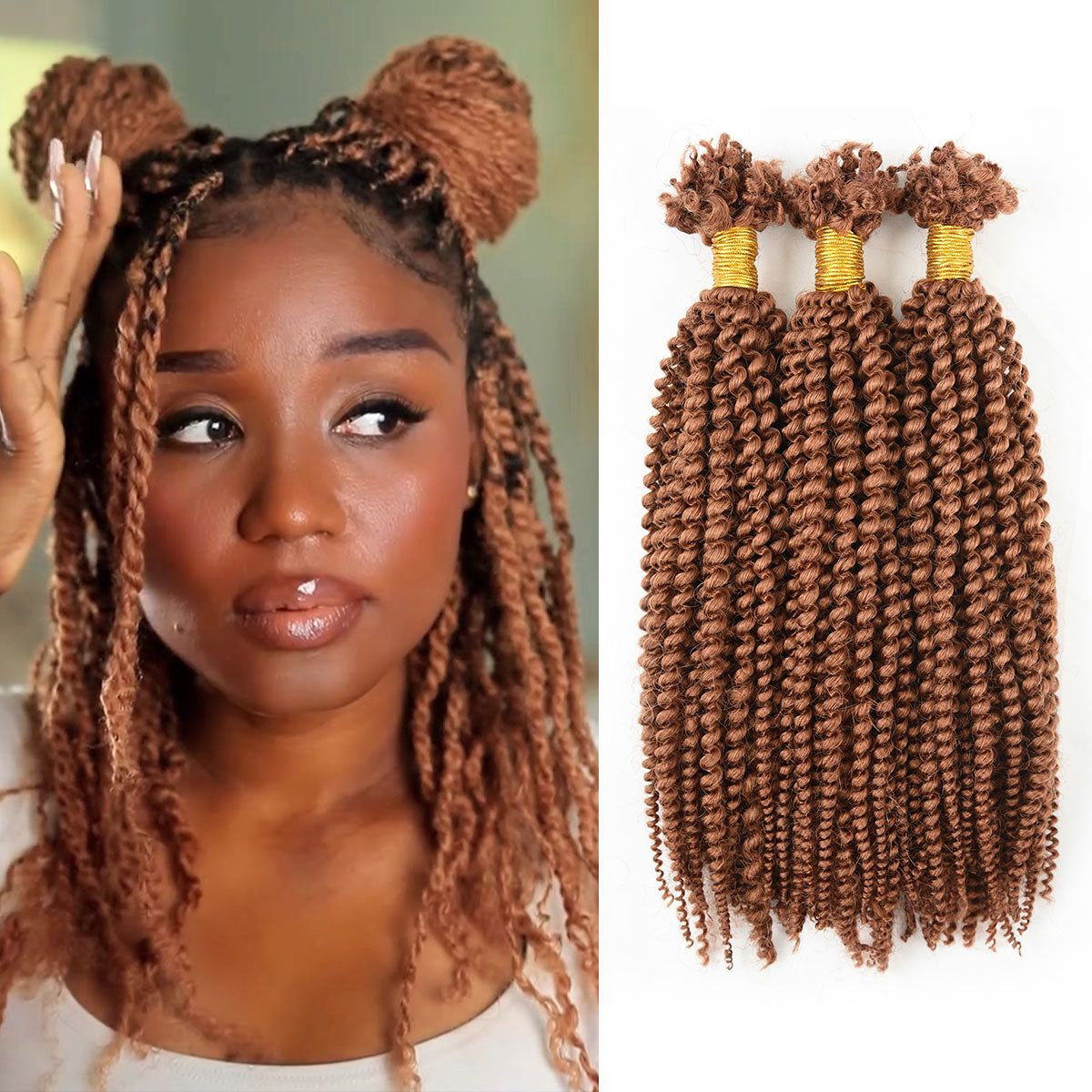 #30 Afro Kinky V Bulk Human Hair For Twist Crochet Braiding Hair 12-20 Inch