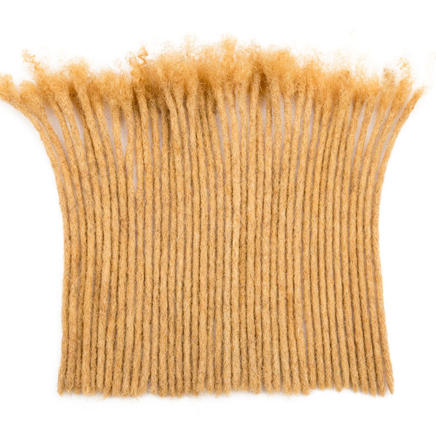 Colored Dreadlocks Extensions Human Hair 8 inch Afro Short Locs Hair Dreads Styles 0.4cm-0.8cm