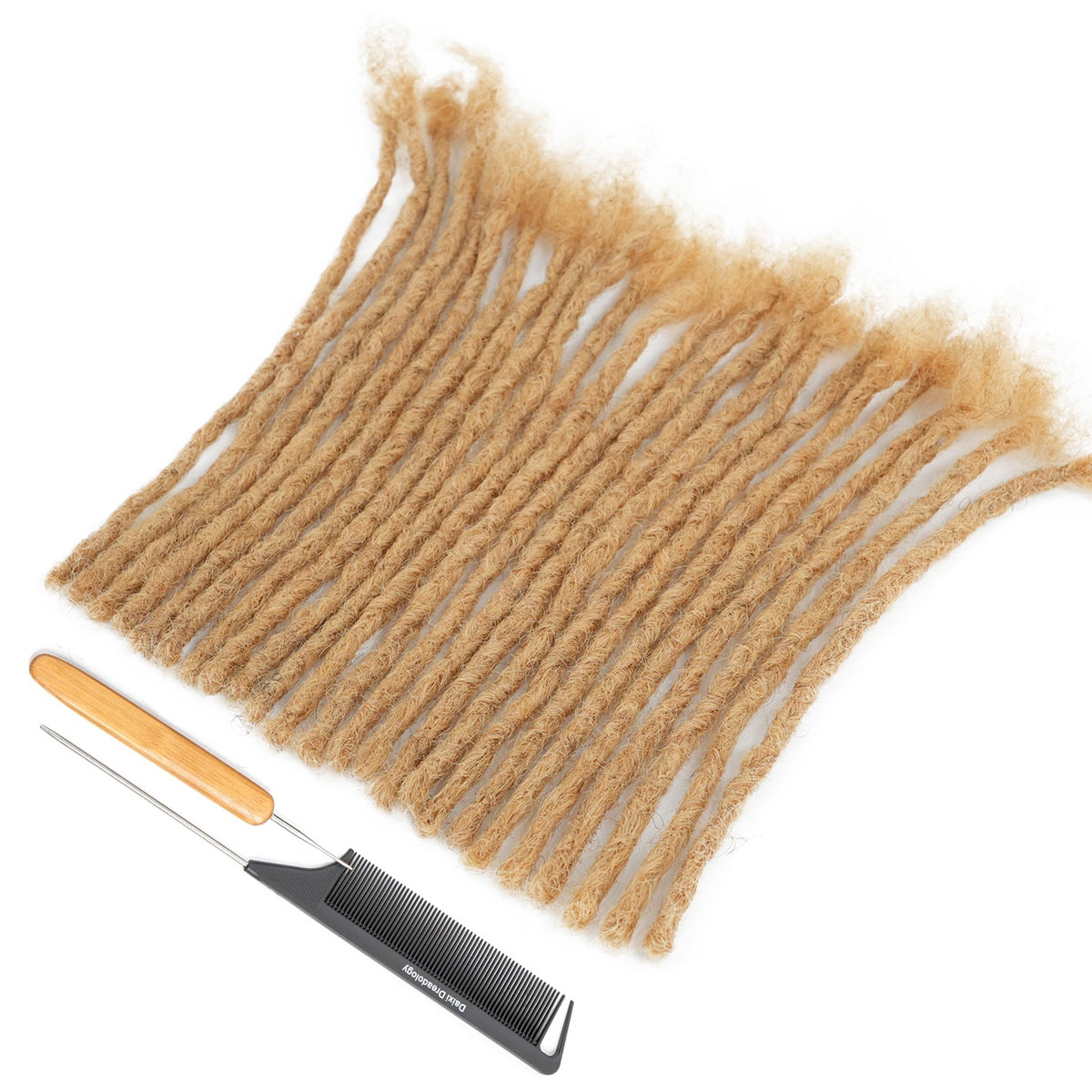 0.6cm Soft Locs 100％ Human Hair Loc Extensions for Black Men and Women, Lightweight, Natural Black