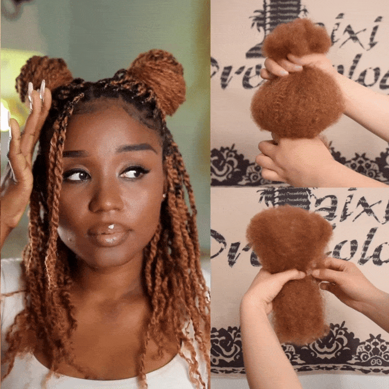 #30 Afro Kinky Bulk Human Hair for Dreadlocks/Braids/Twists/Repair Locs