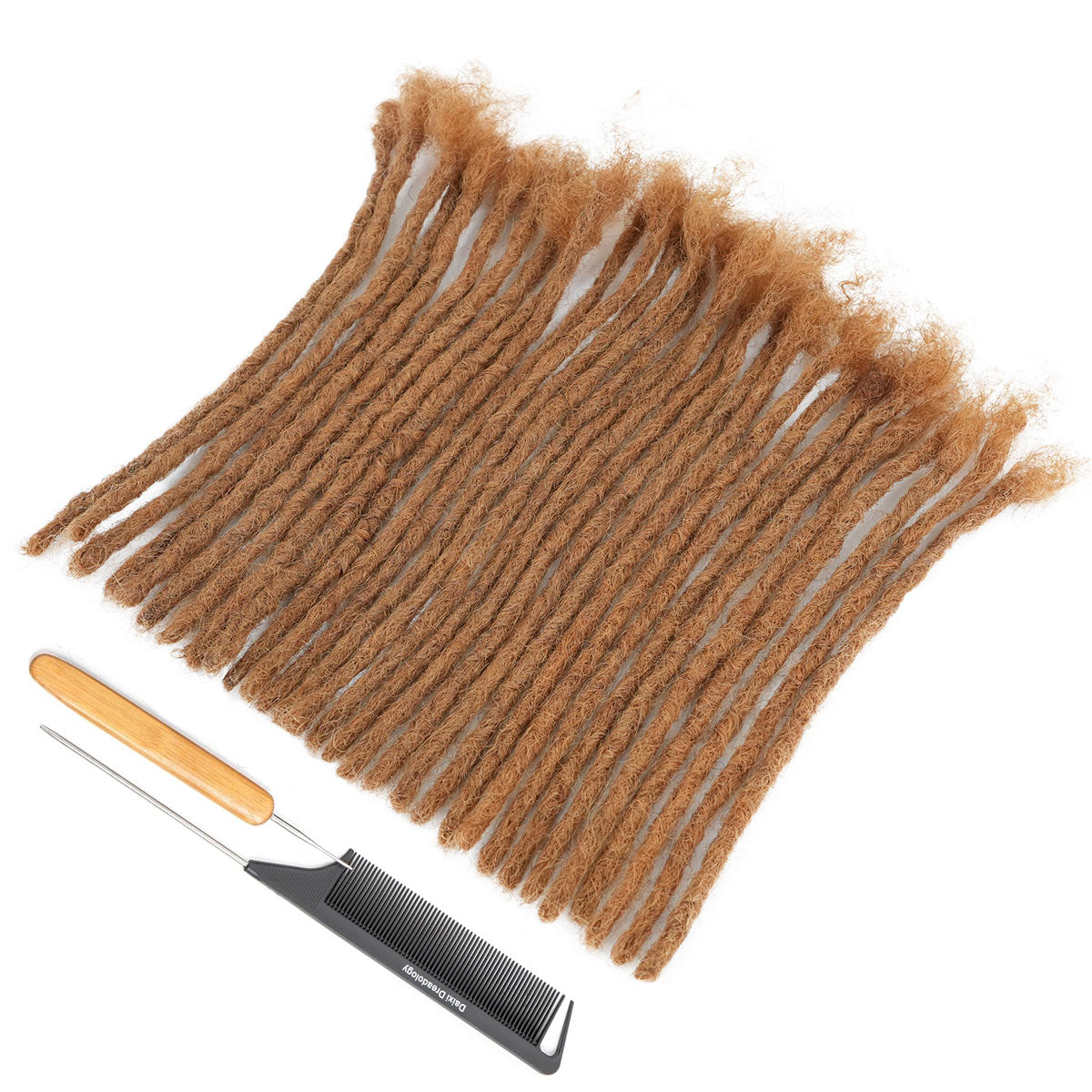 0.6cm Soft Locs 100％ Human Hair Loc Extensions for Black Men and Women, Lightweight, Natural Black