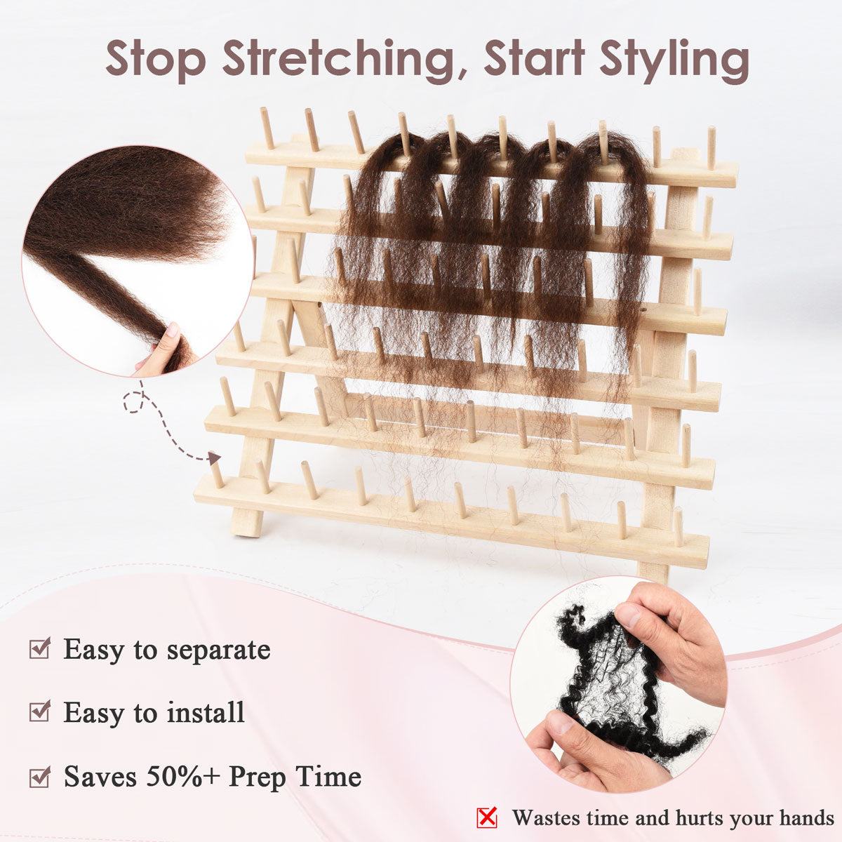 #4 Pre Stretched Braiding Hair for Twist Braids Kinky Straight Texture 100% Human Hair Extensions