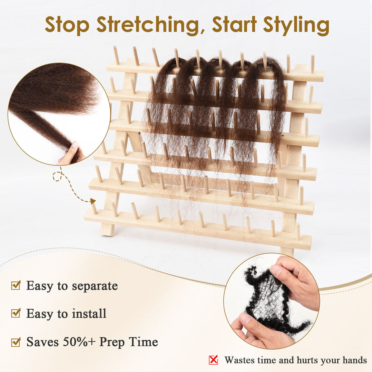 #4 Pre Stretched Braiding Hair for Twist Braids Kinky Straight Texture 100% Human Hair Extensions