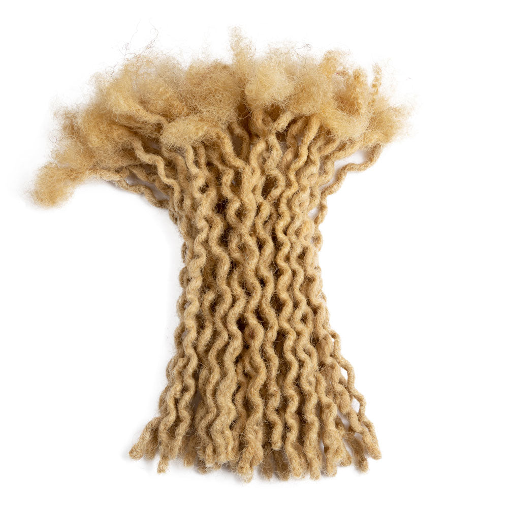 Curly Wave Dreadlocks Extensions Afro Human Hair Locs For Men and Women 0.4cm Thickness