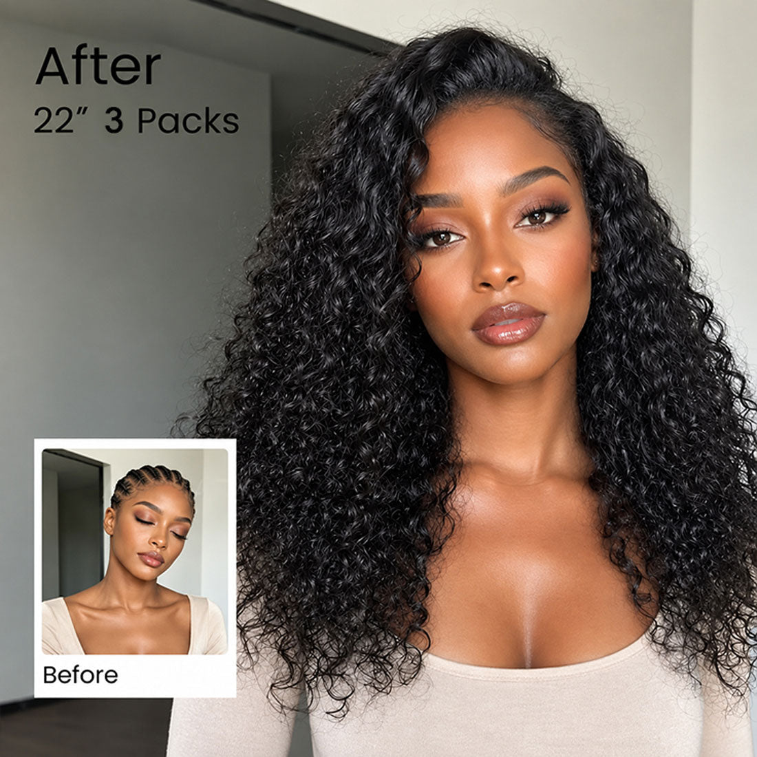 Jerry Curly Crochet Hair Natural Black Feather Human Hair Extensions