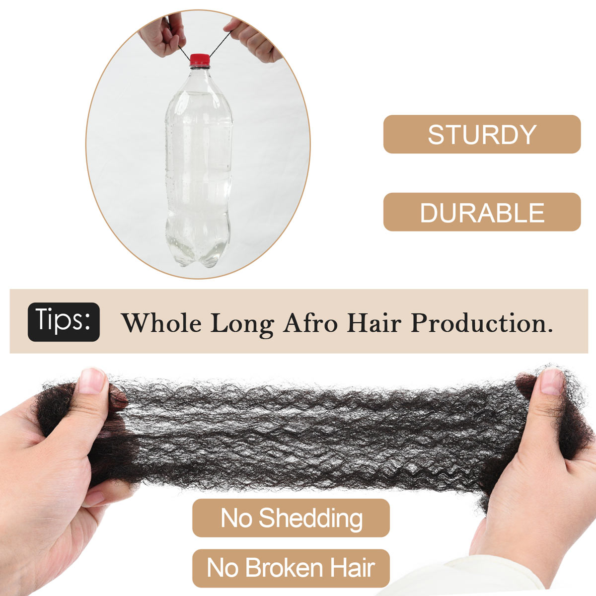 Interlocking Sisterlocks Feather Hair Extensions Curly Tips 100％ Real Micro Loc Extensions Human Hair, Natural Black