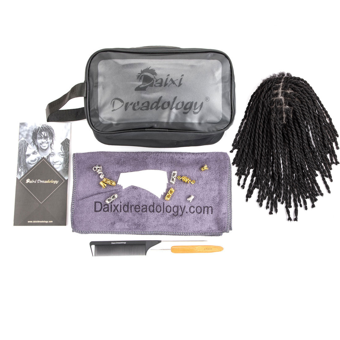 Deux brins Twist Dreadlocks Toupee Afro Retwisting Locs Unité de base pour hommes noirs 100 % cheveux humains Weave Hair Unit 8 x 10 pouces avec dentelle transparente