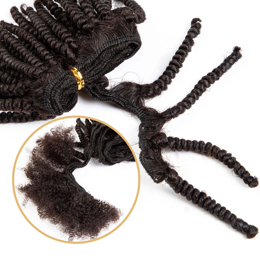 Afro Weft Human Hair for Dreadlock Extensions Create, Repair