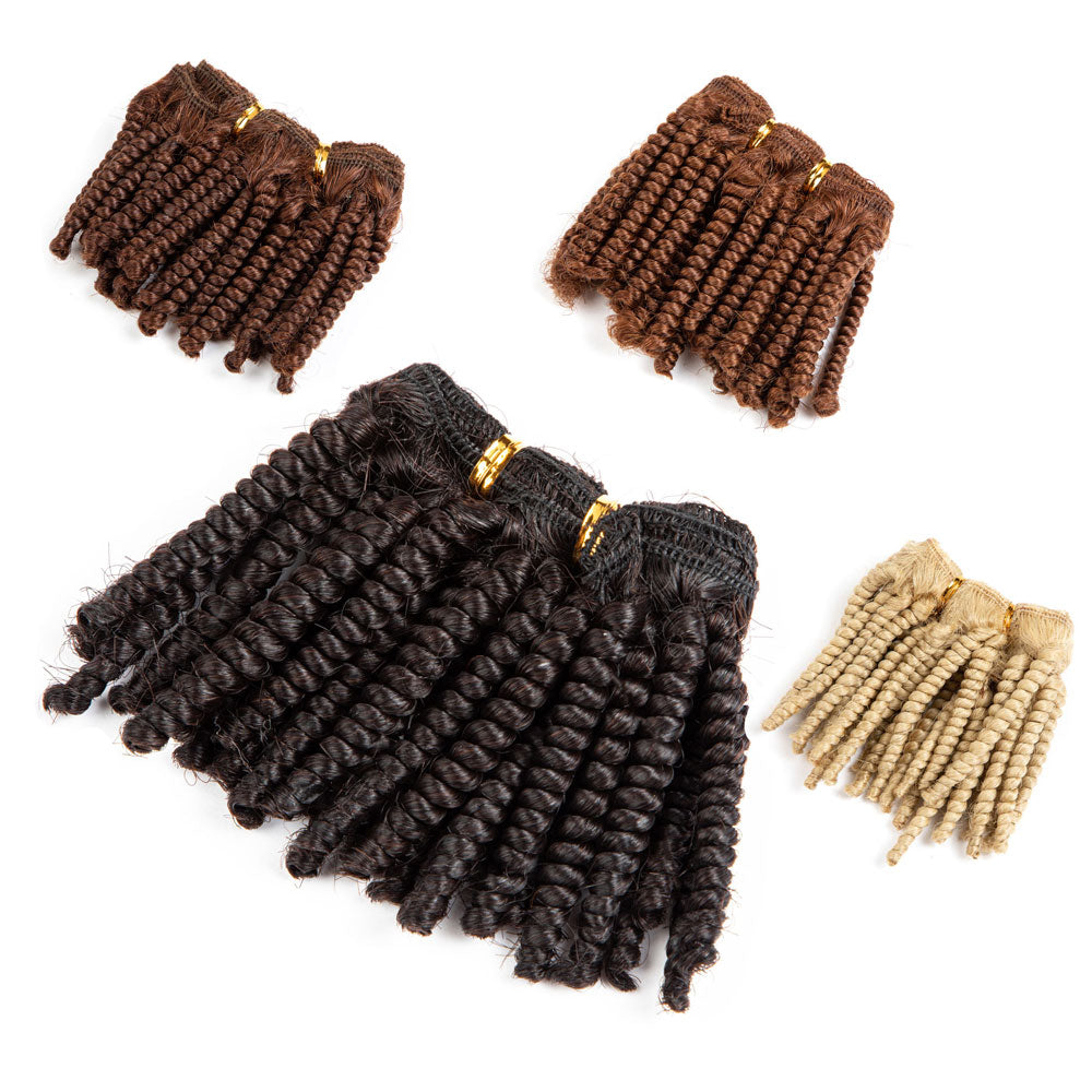 4C Afro Kinky Hair Bulk pour Dreadlocks, Idéal pour Faire des Locs, des Extensions de Réparation, des Twist ou des Tresses 6-18 pouces