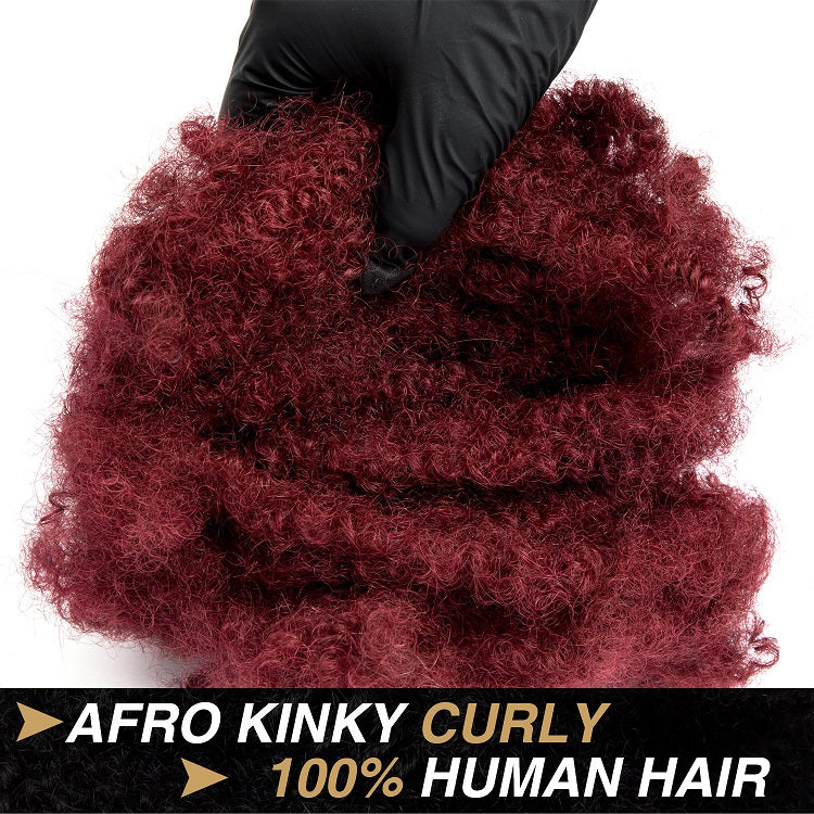 Bug# 4C Afro Kinkys Cheveux humains en vrac pour dreadlocks, extensions de réparation 6 pouces