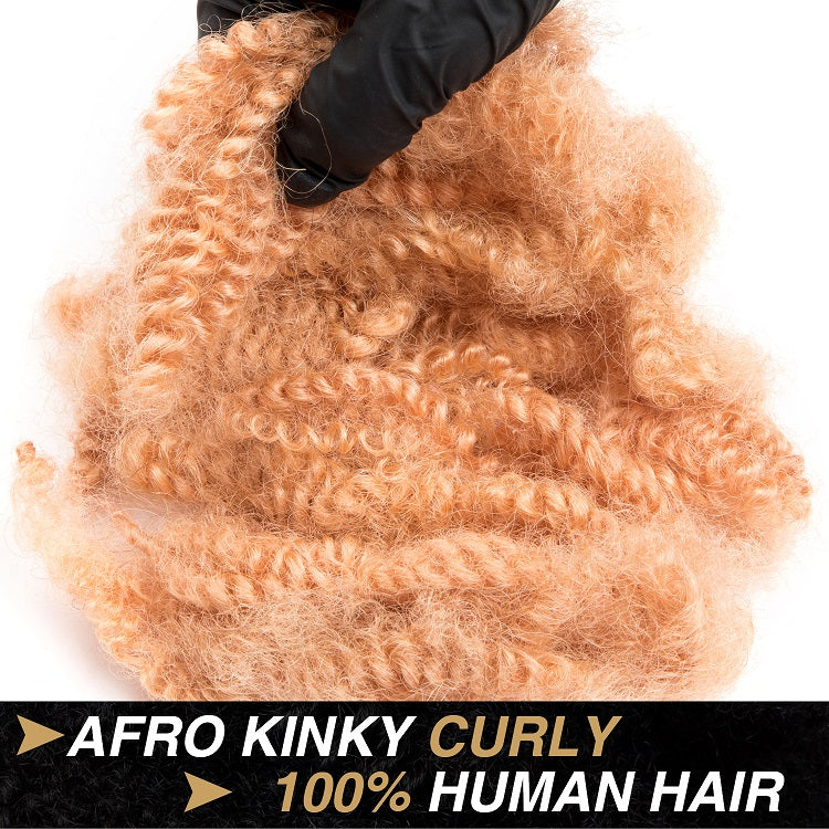#Honey Blonde 4C Afro Cheveux Humains En Vrac pour Dreadlocks, Extensions de Réparation 6 pouces