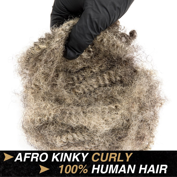 # M1B/613 4C Afro cheveux humains en vrac pour dreadlocks, extensions de réparation 6 pouces
